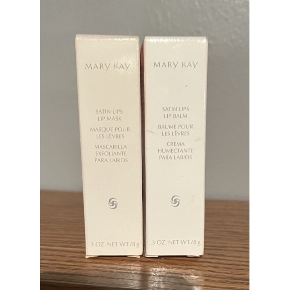 NEW Mary Kay Satin Lips Lip Balm AND Scrub Retired Discontinued